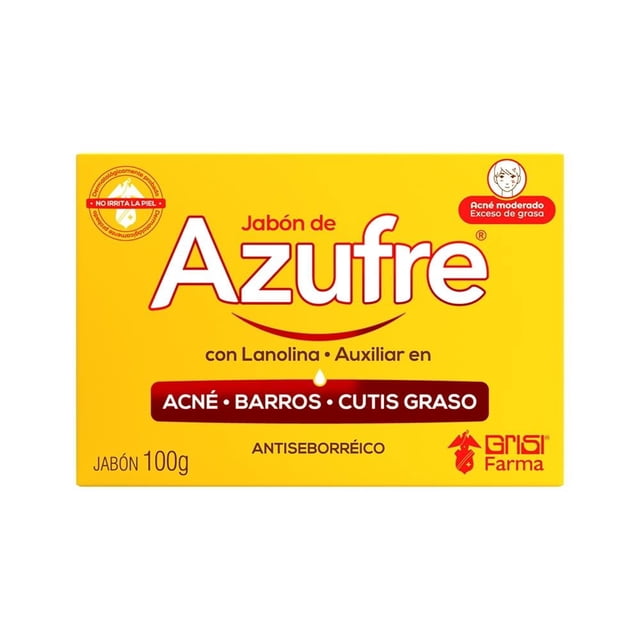 Jabón de azufre Grisi con lanolina 100 g