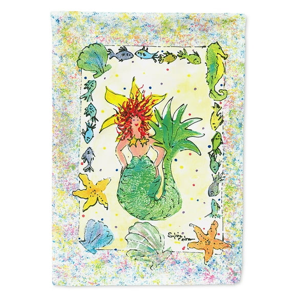 Mermaid Garden Flag