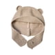 thumbnail image 4 of Gorro de punto Yinane con orejas de oso Gris, 4 of 5