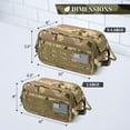thumbnail image 6 of Pavilia Extra Large Tactical Toiletry Bag for Men, Hygiene Travel Bag, Military Dopp Kit, Water Resistant Molle Pouch, Mens Shaving Grooming Essentials, Bathroom Shower Small Organizer Case, Camo, 6 of 9