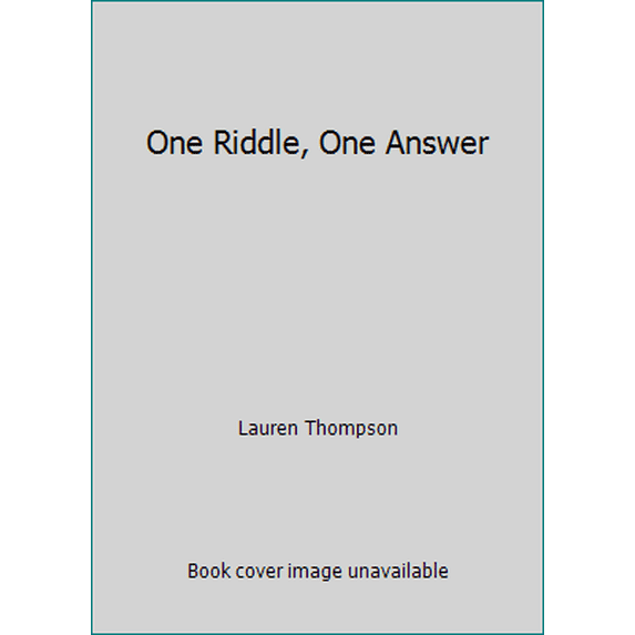 Pre-Owned One Riddle, One Answer (Paperback) 0590313371 9780590313377
