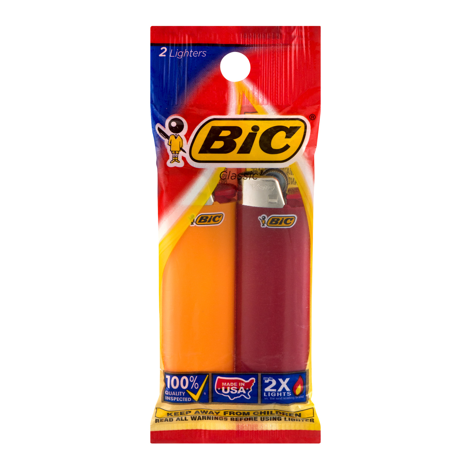 Bic Classic Full Size Lighters 2 Lighter Pack