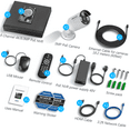 OOSSXX 5MP PoE Security Camera System with 2 Hardwired Outdoor Cameras