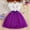 Purple, variant on Girls Party Dress with Tulle Skirt and Floral Embroidery, Short Sleeve Fancy Dress for Birthday Wedding ,Size 9 T