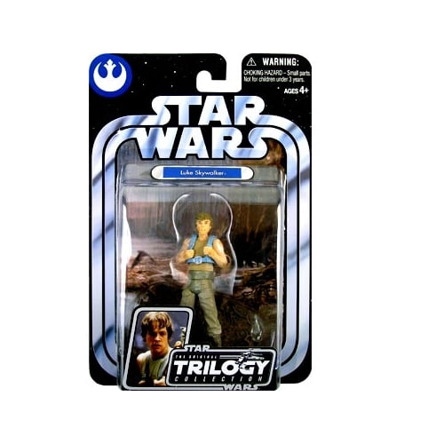 star wars trilogy collection luke skywalker dagobah swamp #01 figure - (upside down)