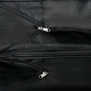 K-Cliffs Unisex 36 Inch Black Multi Tiered Collapsible Expandable Wheeled Travel Cargo Duffle Bag with Zippered Pockets