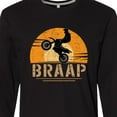 thumbnail image 4 of Inktastic Motocross Braap BMX Sports Long Sleeve T-Shirt, 4 of 5