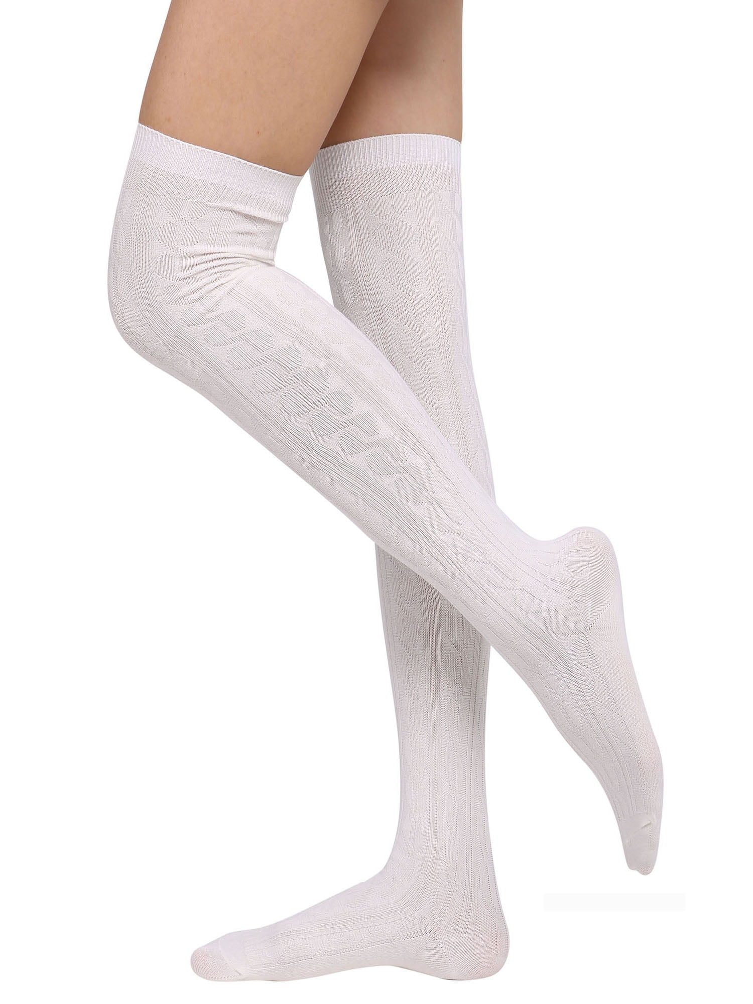 High Elasticity Girl Cotton Knee High Socks Uniform Chemical Test Women Tube Socks