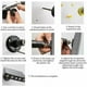 thumbnail image 5 of Potente luz solar con sensor de movimiento para exteriores, resistente al agua, para jardín, camino, calle, luz LED de pared (carcasa blanca, luz blanca), 5 of 5