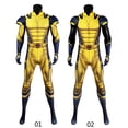 thumbnail image 2 of Disfraz de Cosplay de Wolverine, mono de James Howlett, conjunto de armadura de hombro, mono Zentai con impresión 3D, traje de superhéroe para Halloween para hombre, 2 of 5