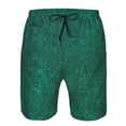 thumbnail image 3 of Logiee Teal Marble Print Mens Swim Trunks Quick Dry Board Shorts,Breathable Hawaii Beach Shorts Swimwear Bathing Suits-XX-Large, 3 of 6