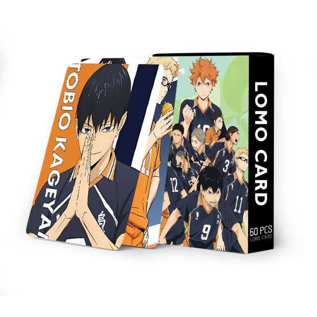 60 piezas/juego de tarjetas con figuras de anime Haikyuu!!, tarjetas fotográficas de Hinata Shoyo, tarjetas LOMO, tarjetas fotográficas para colección de fans, regalo