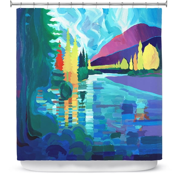 Shower Curtains 70" x 84" from DiaNoche Designs by Hooshang Khorasani - Reflection of Tranquility