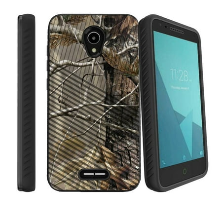 Cover for Alcatel IdealXcite Case [ Hybrid TPU & PC Slim Case for Alcatel Verso ] Protective Silicone Case for Alcatel IdealXcite Hard Shell Phone Case - Fallen Leaves (Best Looking Pc Cases Under 50)