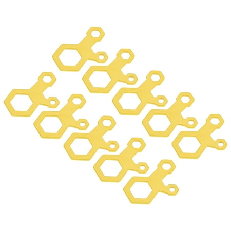 

Uxcell 5/9/20mm 3 Hole Aluminum Cord Buckle Adjuster Rope Tensioner Yellow 12 Pack
