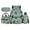 Floral Horse Print, variant on Uorisanigo Ball Print Backpack Set for Boys and Girls Large Capacity Primary School Shoulder Bag with Insulated Lunch Pouch Pencil Case and Water Bottle Bag