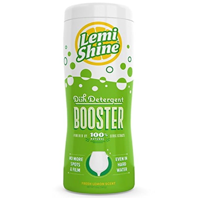 lemi shine 12 oz dishwasher detergent booster removes the toughest hard