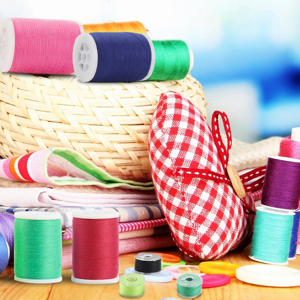 50 side spool and sewing thread, 21 Color Cotton sewing machine thread(mixed cotton)