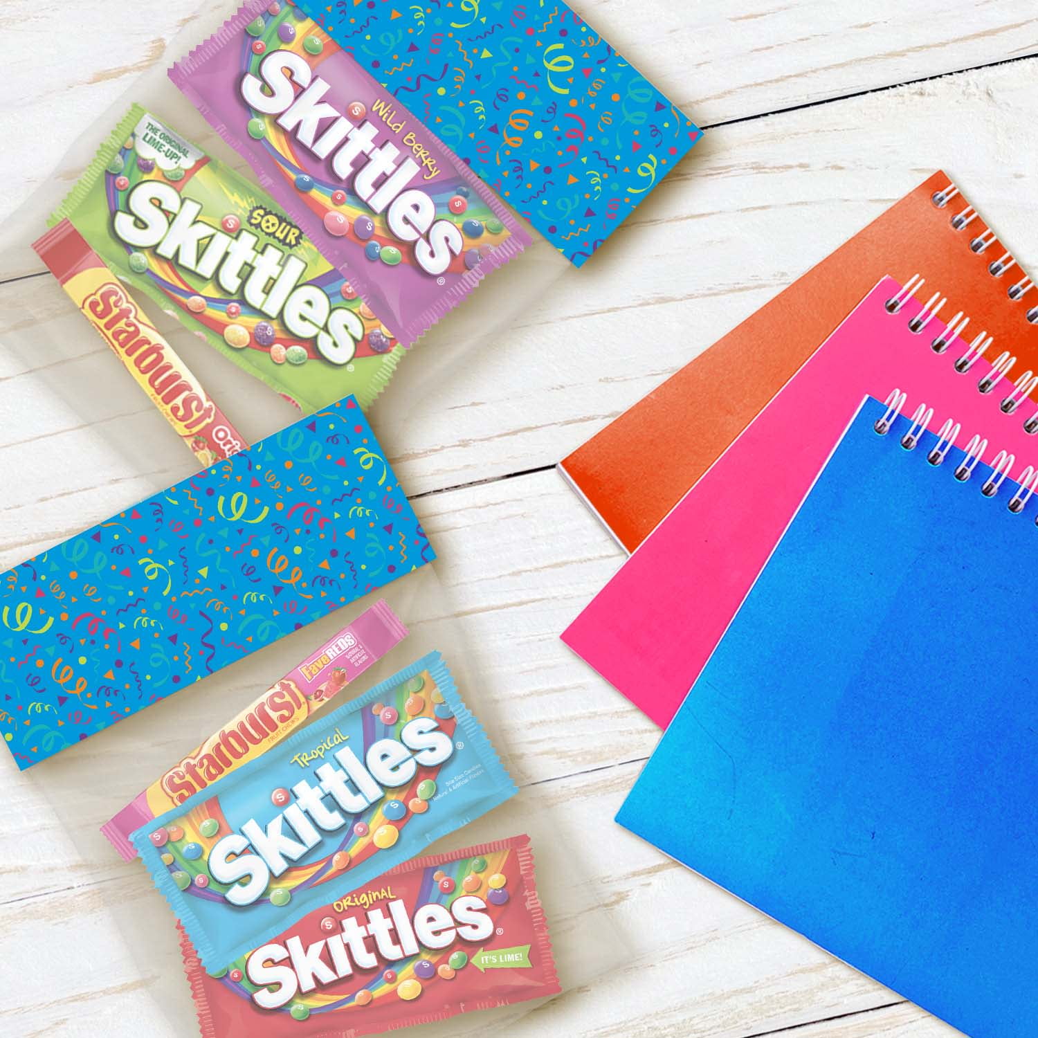Skittles & Starburst Variety Pack Full Size Chewy Candy Assortment - 30 Bars