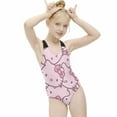 thumbnail image 4 of Hello Kitty Girls One Piece Swimsuits Hawaiian Summer Swimwear Beach Bathing Suit Outfits, 4 of 7