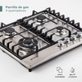 thumbnail image 2 of Parrilla Estufa Gas LP y Natural 4 Quemadores Acero Inoxidable Empotrable VOLTIO gris Estandar, 2 of 8