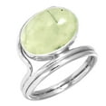thumbnail image 1 of 925 Silver Ring For Women - Teens Green Real Prehnite Stone Silver Ring Size 12 Elegant Silver Ring Size 12 Gift For Girl Friend On Engagement 925 Gemstone Silver Jewelry, 1 of 6