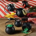 thumbnail image 5 of 48 Pack Plastic Black Witch Candy Bowls Cauldrons,Pot with Handle ,for Halloween, Easter, St Patrick's Day Party Favors, 5 of 7
