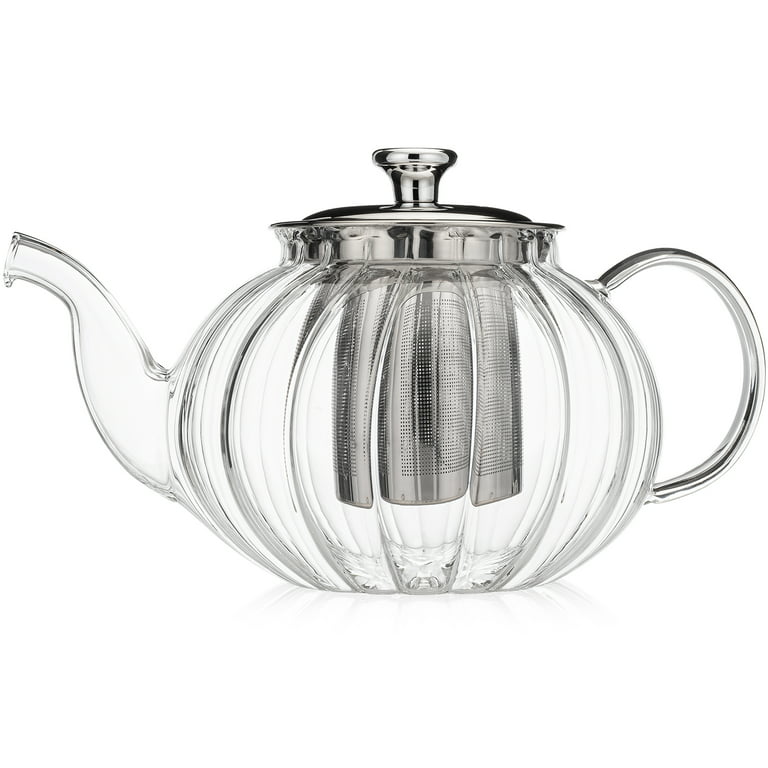 Teabloom Celebration Glass Teapot with Loose Tea Glass Infuser - Brand New