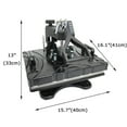 thumbnail image 2 of INTBUYING 5in1 Heat Press Machine 11.4*15inch Plate Transfer Mug Hat Printer Black, 2 of 8