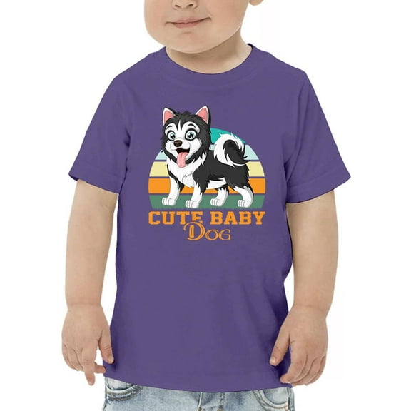 Cute Baby Husky T-Shirt Toddler -Image by Shutterstock, 4 Toddler
