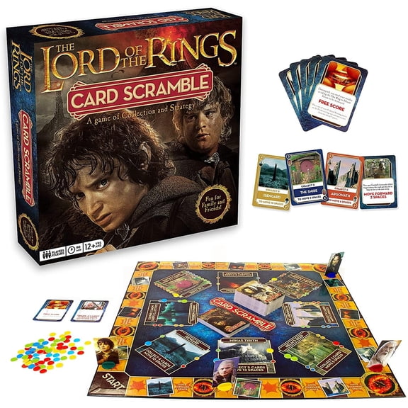 Lord of the Rings Card Scramble Board Game
