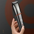 thumbnail image 2 of Mistaha 6 in 1 Electric Hair Clipper Kit with LCD Display, USB Charging, Waterproof Design - Professional Grooming Set for Men - Blue, 2 of 6