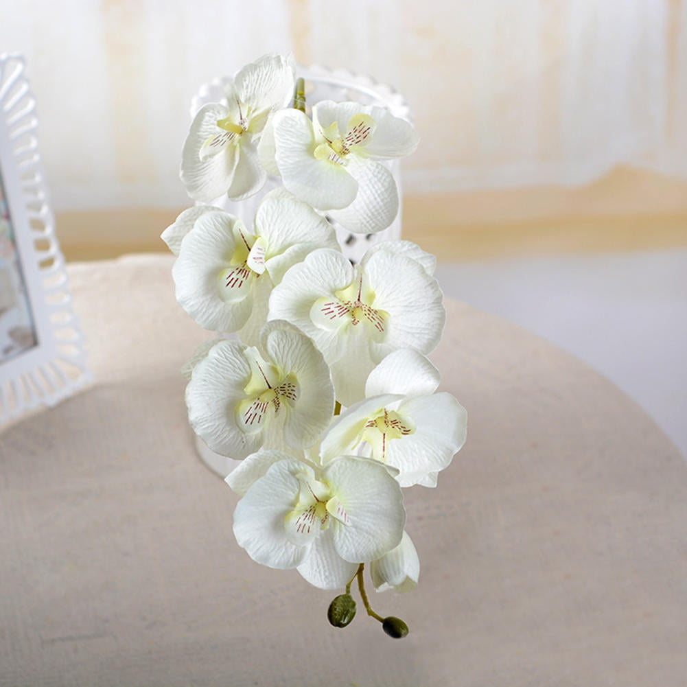 Orchid Artificial Flowers Diy Butterfly Silk Fake Flowers Bouquet Wedding Dec