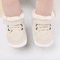 thumbnail image 3 of Emy Dola Unisex Baby Girls Boys High Top Sneaker Winter Booties Soft Sole Anti-Slip Faux Fur Lined Newborn Infant Prewalker First Walking Shoes, 3 of 9