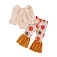 thumbnail image 1 of goowrom Ensemble d'Halloween pour Bébé Fille Motif Tournesol Citrouille, 1 of 10
