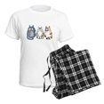 thumbnail image 4 of CafePress - 3Cats2 Kopie - Women's Short Sleeve Print T-Shirt and Pants Light Cotton Pajama Set, 4 of 7