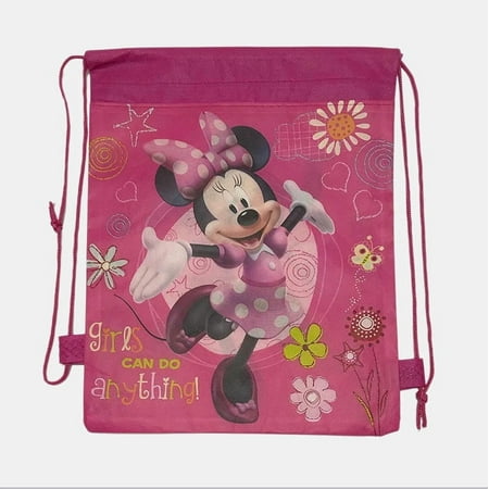 Gift bags, drawstring bags, double-sided non-woven fabric drawstring bags, birthday gift bags, birthday storage bags, storage bags Mickey and Minnie