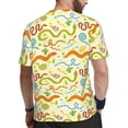 thumbnail image 2 of Rocae Cartoon Snake8 for Men's Mesh Quick-Dry Short Sleeve Workout T-Shirt,Mens Crew Neck Tee Lightweight Soft Classic T Shirts Large, 2 of 9