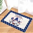 thumbnail image 4 of Independence Day Doormat Gnomes Front Door Mat Welcome Doormat- God Bless America Dwarfs Patriotic USA Flag Entrance Mat Low-Profile Floor Mat for Indoor/ Apartment/ Home/ Office, 18 x 30 Inch, 4 of 6