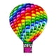thumbnail image 2 of Colección moderna de colgantes de globos aerostáticos para decoración de Rosado, 2 of 9
