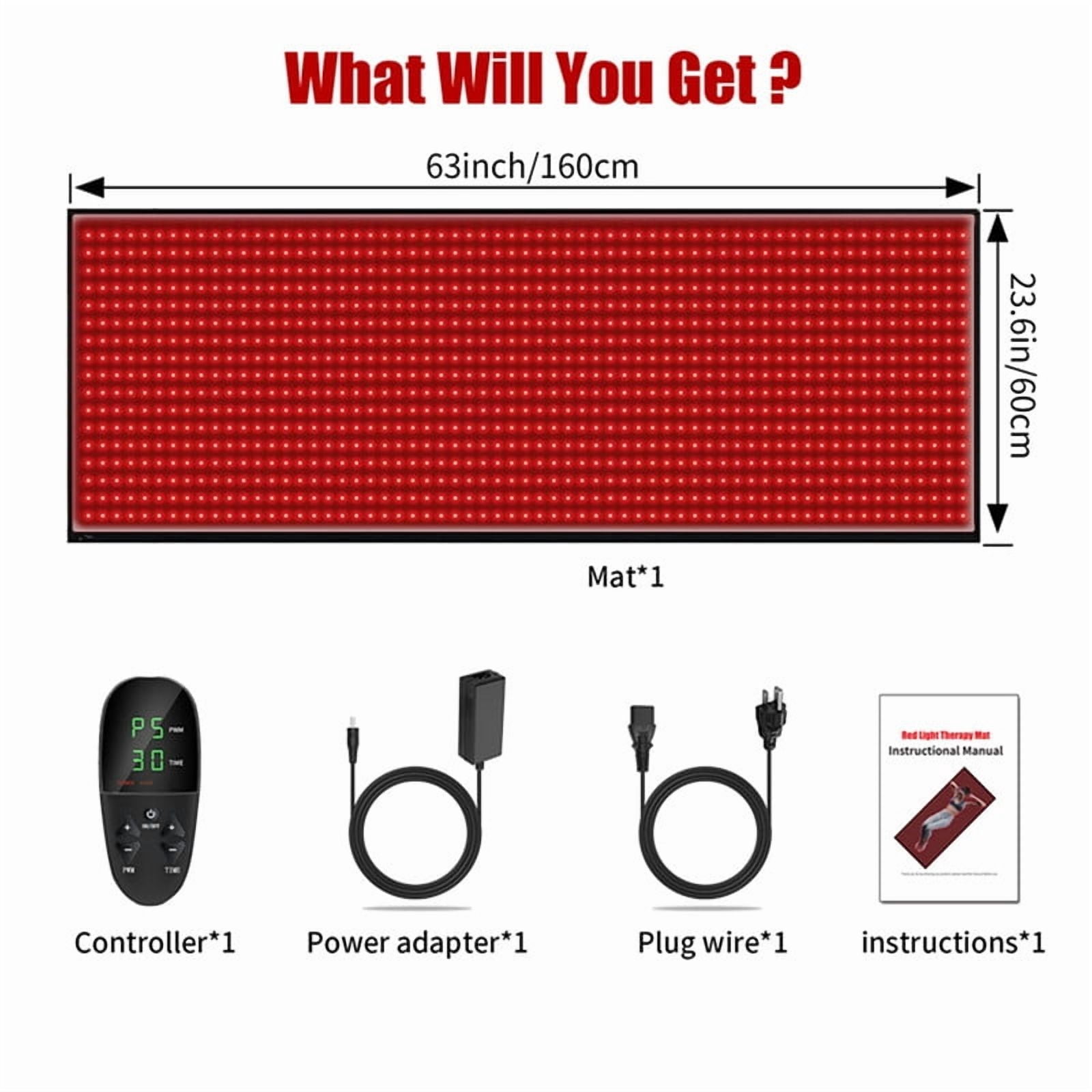 LOONLAI Large Red Light Pad,Whole Body Care Mat