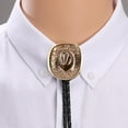 thumbnail image 3 of Weflink Personalizing Engraving Pendant Bolo Tie Men Collar Chain with Bull Head Pendant, 3 of 13