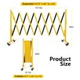 thumbnail image 3 of Yesfashion Metal Expandable Barricade, 11FT Folding Security Gate, Retractable Driveway Gate, Folding Safety Barricade, 3 of 8