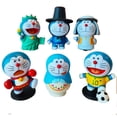 thumbnail image 3 of 6 figuras de gato azul lindas de PVC, dibujos animados de anime japonés populares, muñecas coleccionables para niños y adultos, 3 of 12