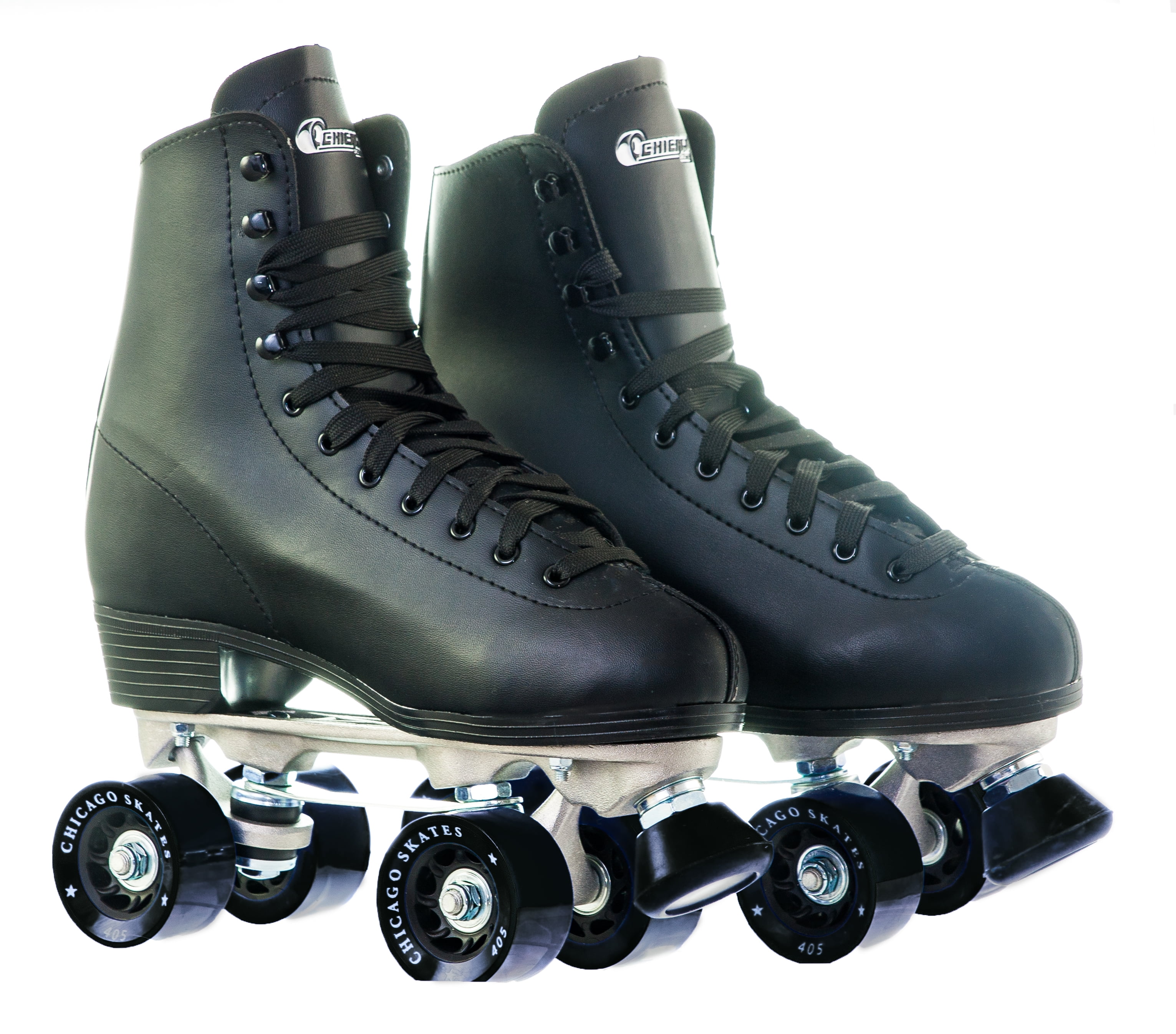 Chicago Men S Deluxe Quad Roller Skates Black Classic Rink Skate Size ...
