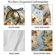 thumbnail image 4 of luoweisi Men's Beach Shorts Quick Dry Swim Trunks with Mesh Lining Map M, 4 of 5