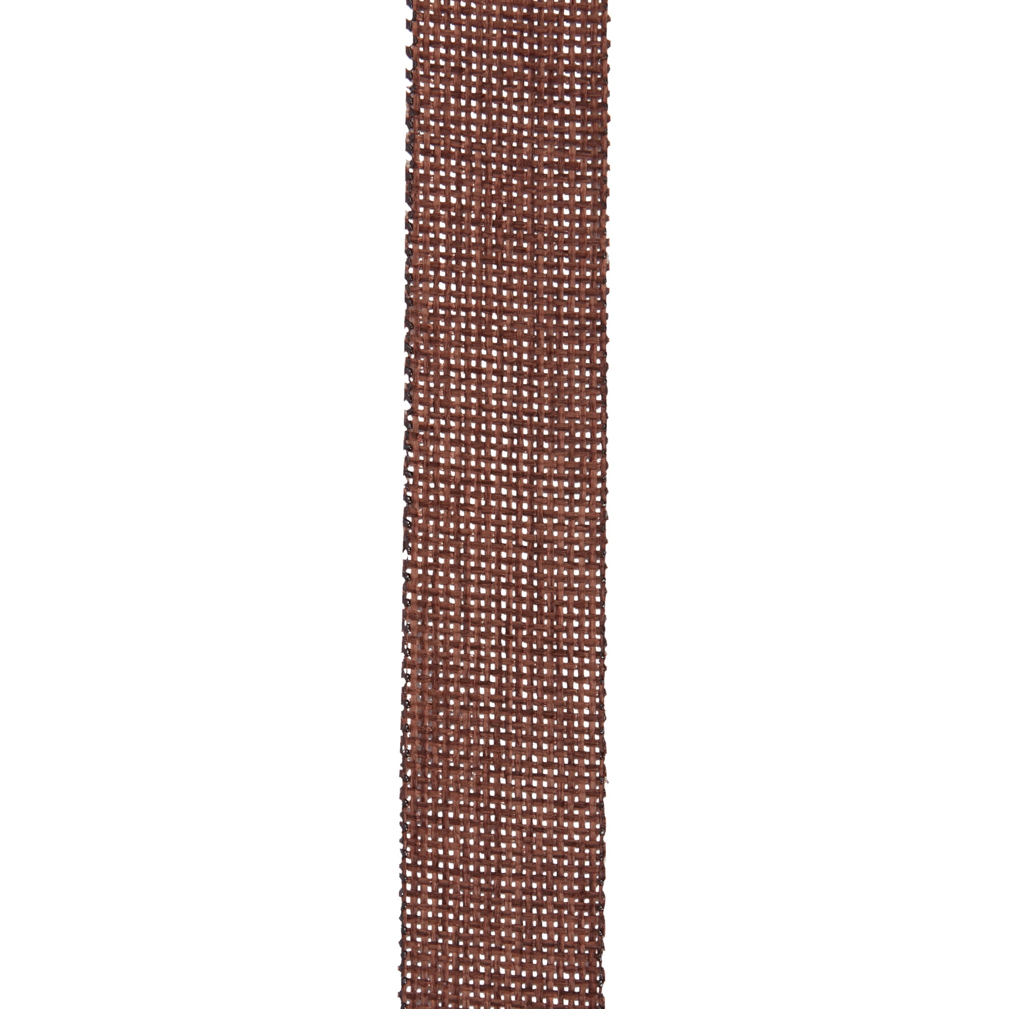 (3 pack) Offray ribbon, mudpie brown 7/8 inch woven burlap woven ribbon, 9 feet, 1 each