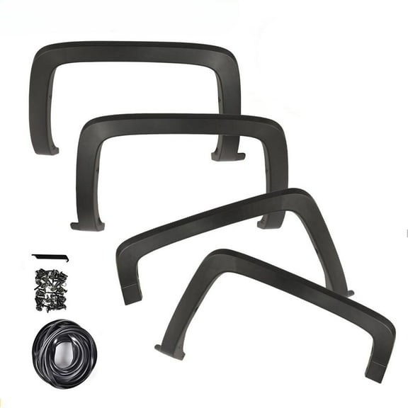 4PC Factory Style Fender Flares Fit For 2014-2019 Chevy Silverado 1500 2500 3500