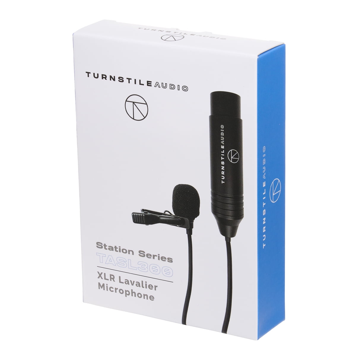 Turnstile Audio Station Series TASL300 XLR Omnidirectional Electret Condenser Lavalier Microphone, for Filming, Podcast, Livestream, Interviews, or YouTube Recording