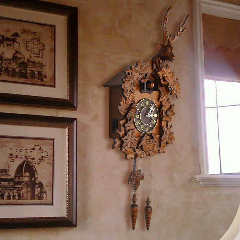 Kendal Handcrafted Wood Cuckoo Clock MX015-2 - Walmart.com